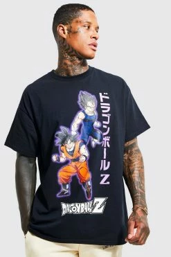 Flash Sale 🔔 Oversized Dragonball-z License T-shirt Black 🛒