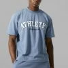 Best Pirce 🔔 Man Active Gym Athletic Boxy Fit T-shirt Dusty Blue ⌛ -boohooMAN Shop unnamed file