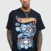 Flash Sale 🌟 Oversized Hot Wheels License T-shirt Black ❤️