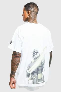 Discount 💯 Oversized Gundam License T-shirt White 🧨