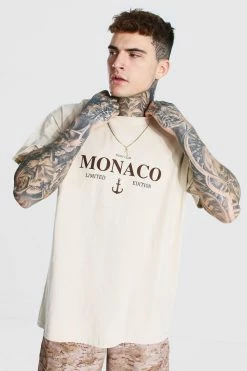 Best Sale 💯 Oversized Monaco Limited Edition T-shirt Sand 🛒