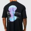 Wholesale 👍 Oversized Extended Neck Statue Print T-shirt Black 🧨 -boohooMAN Shop unnamed file 122