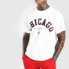 Hot Sale 🎉 Oversized Chicago Graphic T-Shirt White 🧨 -boohooMAN Shop unnamed file 132