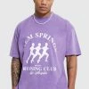 Discount 🎉 Oversized Overdye Graphic T-shirt Purple 💯 -boohooMAN Shop unnamed file 134