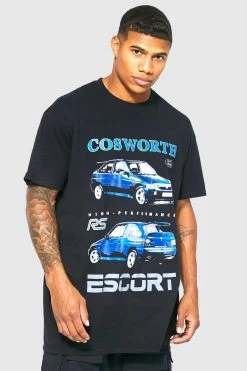 Coupon 🔥 Oversized Ford Cosworth License T-shirt Black 🤩