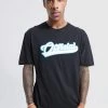 Wholesale 🌟 Oversized Varsity Badge Applique T-shirt Black 👏 -boohooMAN Shop unnamed file 144