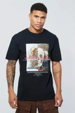 Deals 😉 Oversized Graphic T-shirt Black 🧨