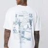 Cheap ✔️ Oversized Graphic T-shirt White 🛒 -boohooMAN Shop unnamed file 153