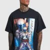 Outlet 👏 Oversized Jango Fett License T-shirt Black 🧨 -boohooMAN Shop unnamed file 161