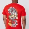Outlet 🛒 Plus Dragon Back Print T-shirt Red 🥰 -boohooMAN Shop unnamed file 174