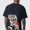 Best deal 👍 Oversized Skeleton Graphic T-shirt Black 🤩