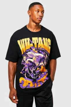 Buy 🔥 Oversized Wu Tang Clan Bee License T-shirt Black 😉