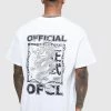Best Sale 🥰 Oversized Dragon Graphic T-shirt White ⭐ -boohooMAN Shop unnamed file 193