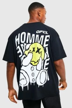 Best reviews of 🛒 Oversized Teddy Graphic T-shirt Black 🔔