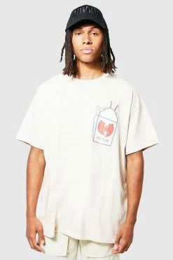 Wholesale ⌛ Oversized Wu-tang Ramen License T-shirt Sand 🔥