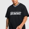 Coupon π₯ Oversized Varsity Graphic T-shirt Black π€© 2 Coupon π₯ Oversized Varsity Graphic T-shirt Black π€© -boohooMAN Shop unnamed file 204