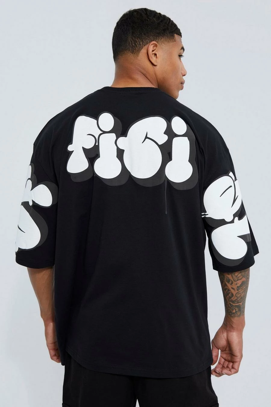 Deals π€© Oversized Bubble Puff Print T-shirt Black 𧨠3 Deals π€© Oversized Bubble Puff Print T-shirt Black π§¨