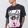 New 😍 Oversized Barbie License T-shirt Black 👏 -boohooMAN Shop unnamed file 213