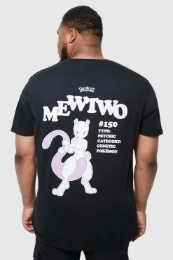 Promo 💯 Plus Pokémon License Puff Print T-shirt Black ⭐