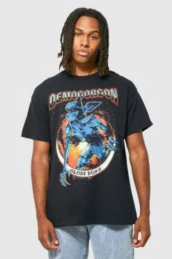 Coupon 😍 Oversized Stranger Things Demogorgon T-shirt Black 👏