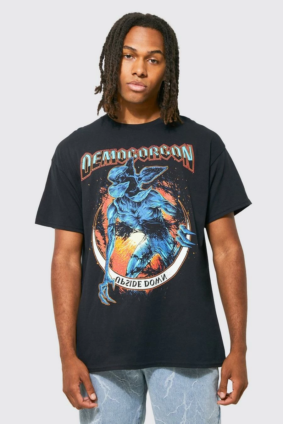 Coupon ๐ Oversized Stranger Things Demogorgon T-shirt Black ๐ 3 Coupon ๐ Oversized Stranger Things Demogorgon T-shirt Black ๐