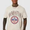 Promo 🌟 Oversized Manhattan T-shirt Sand 🎁 -boohooMAN Shop unnamed file 233