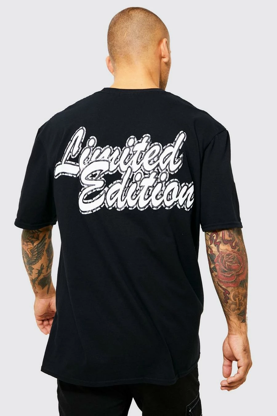 Top 10 ❤️ Oversized Varsity Puff Print T-shirt Black 🎉 3 Top 10 ❤️ Oversized Varsity Puff Print T-shirt Black 🎉