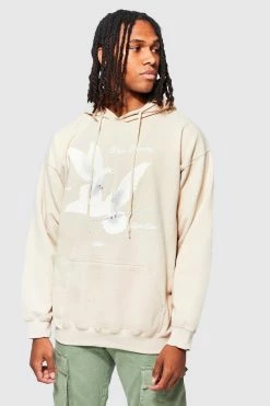 Top 10 🥰 Oversized Dove Graphic Hoodie Sand ✔️
