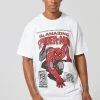 Top 10 🛒 Oversized Spiderman License T-shirt White 🧨 -boohooMAN Shop unnamed file 251
