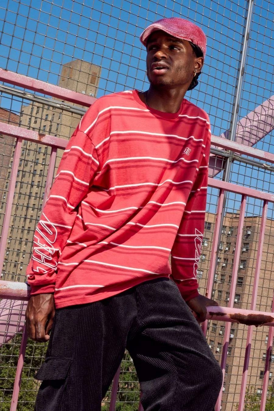 Cheapest ๐ Oversized Ofcl Stripe Long Sleeve T-shirt Red ๐ 3 Cheapest ๐ Oversized Ofcl Stripe Long Sleeve T-shirt Red ๐