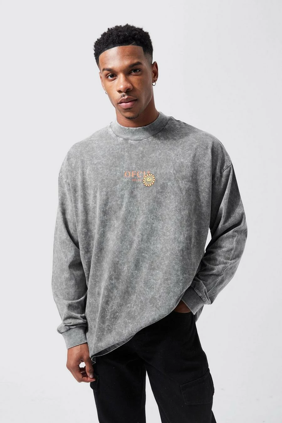 Top 10 π₯ Oversized Long Sleeve Skate Graphic T-shirt Charcoal π 3 Top 10 π₯ Oversized Long Sleeve Skate Graphic T-shirt Charcoal π