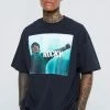 Budget ⌛ Oversized Rocky License T-shirt Black 🔥 -boohooMAN Shop unnamed file 28