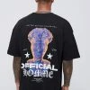 Outlet 😀 Oversized Official Homme Statue Print T-shirt Black 😀 -boohooMAN Shop unnamed file 280