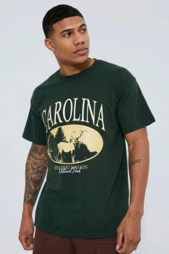New ✨ Oversized Carolina Print T-shirt Forest 😉