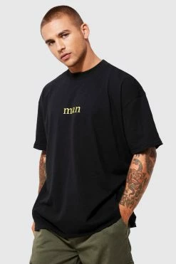 Coupon 🧨 Oversized Extended Neck Floral Print T-shirt Black 🌟