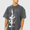 Brand new 🥰 Oversized Bugs Bunny Skeleton License T-shirt Charcoal 🎁 -boohooMAN Shop unnamed file 29
