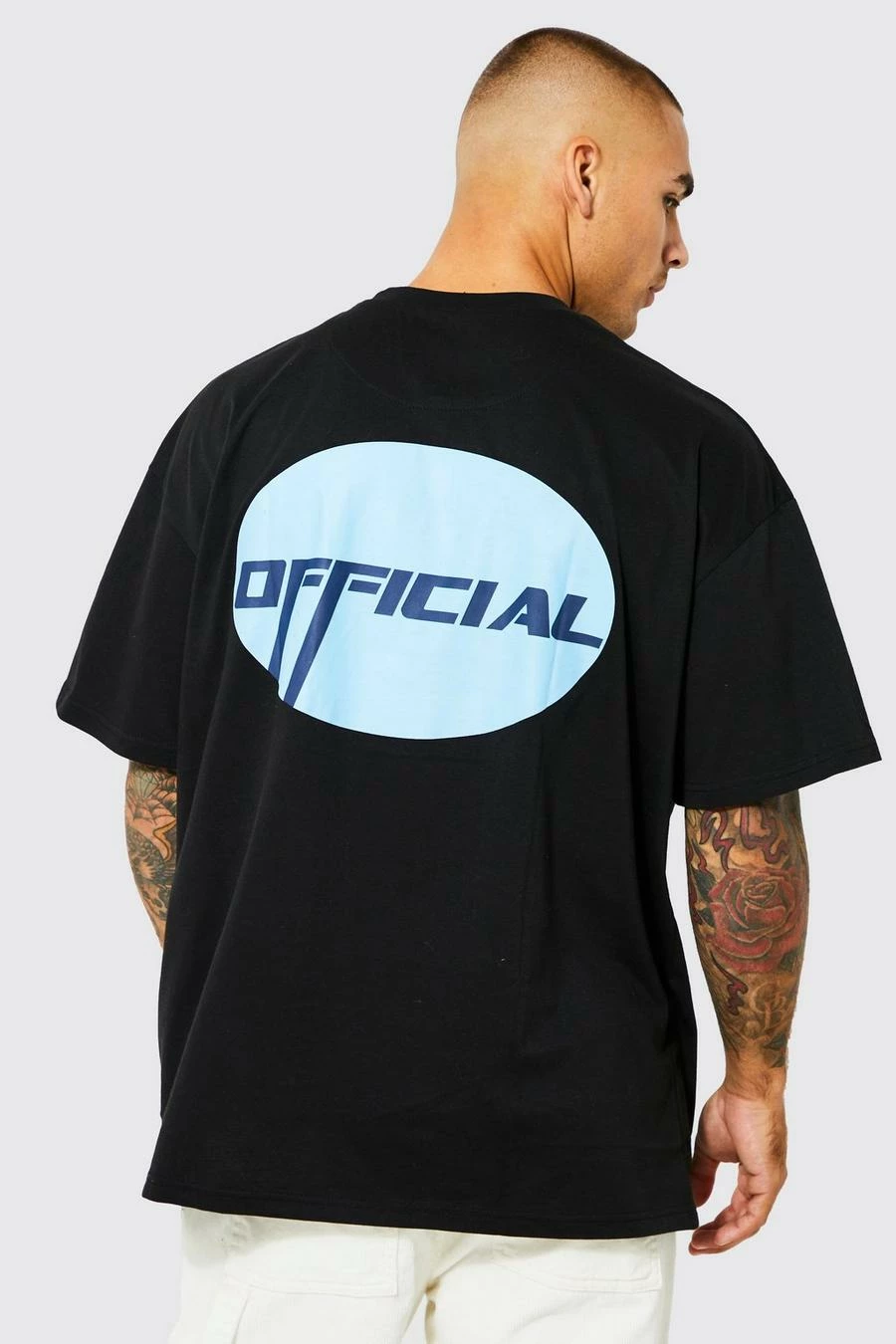 Buy ๐ Oversized Stepped Hem Badge Graphic T-shirt Black ๐ฅ 3 Buy ๐ Oversized Stepped Hem Badge Graphic T-shirt Black ๐ฅ