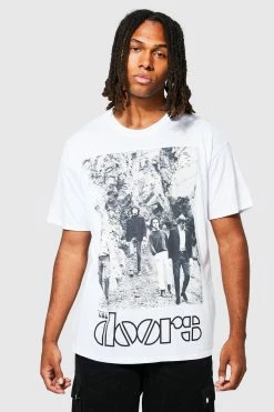 Outlet ⌛ Oversized The Doors License T-shirt White ✔️