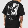 Budget 👍 Oversized Dove Graphic T-shirt Black ⌛ -boohooMAN Shop unnamed file 344