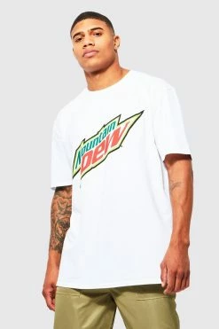 Cheap ⭐ Oversized Mountain Dew License T-shirt White 🤩