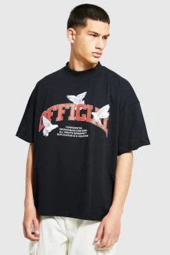 Outlet 👍 Official Dove Varsity T-shirt Black 😀