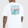 Discount 😀 Oversized Man Money Extended Neck T-shirt White 🔔 -boohooMAN Shop unnamed file 366