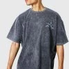 New 🔔 Tall Oversized Acid Wash Band T-shirt Black 🥰 -boohooMAN Shop unnamed file 374