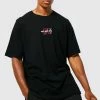 Best reviews of 🧨 Oversized Nyc Embroidered Graphic T-shirt Black ❤️