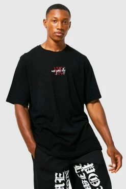 Best reviews of 🧨 Oversized Nyc Embroidered Graphic T-shirt Black ❤️