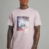 New 🤩 Slim Fit Box Graphic T-shirt Mauve 🎉