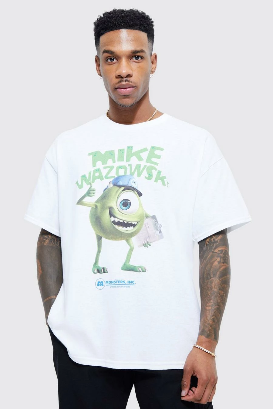 Best Pirce 𧨠Oversized Monsters Inc License T-shirt White β 3 Best Pirce 𧨠Oversized Monsters Inc License T-shirt White β