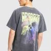 Top 10 ✨ Oversized Jimi Hendrix License T-shirt Charcoal 👏 -boohooMAN Shop unnamed file 53