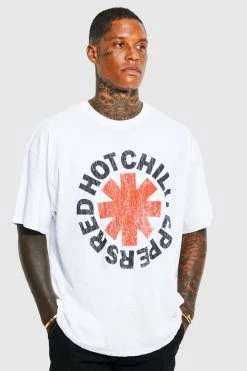 New 👍 Oversized Red Hot Chili Peppers T-shirt White 🧨