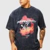 Discount 🎉 Oversized Acid Wash Graphic T-shirt Charcoal 🛒 -boohooMAN Shop unnamed file 61